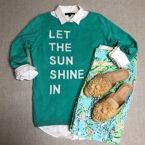 NWT Talbots "Let the Sun Shine In Sweater"